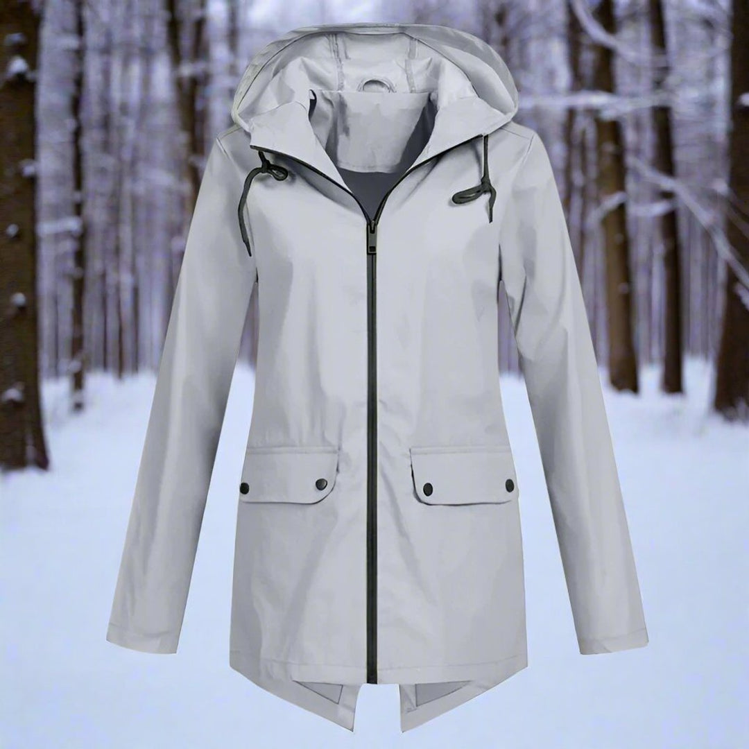 Pippa | Weatherproof Hooded Longline Jacket