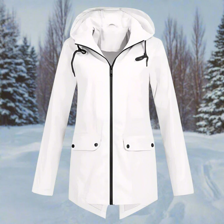 Cerys | Hooded Longline Rain Jacket