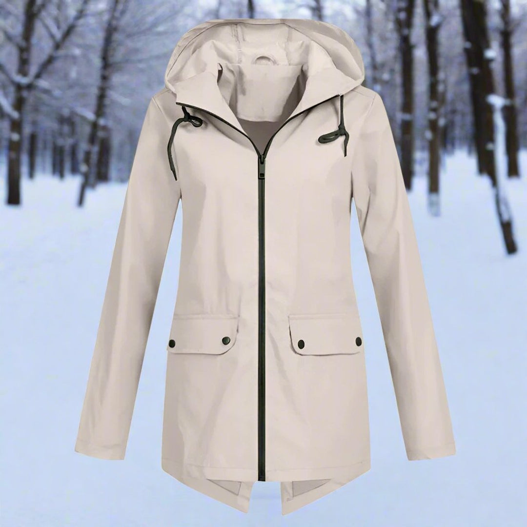 Pippa | Weatherproof Hooded Longline Jacket