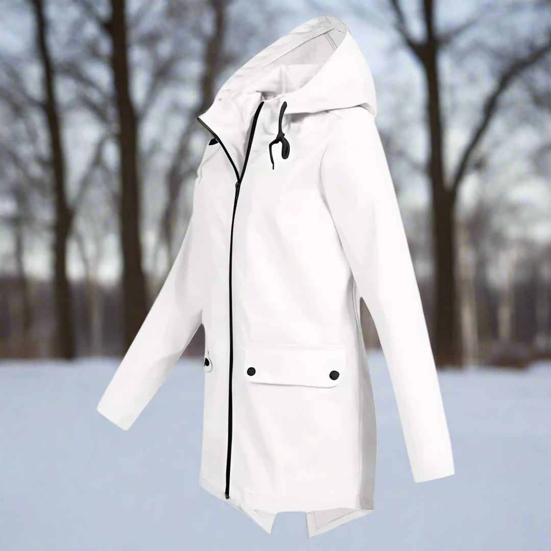 Cerys | Hooded Longline Rain Jacket