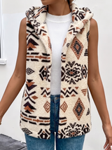 Georgia | Hooded Patterned Gilet