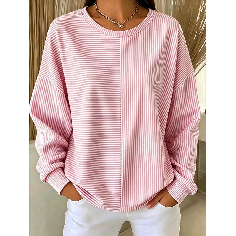 Marisa | Relaxed Striped Long-Sleeve Top