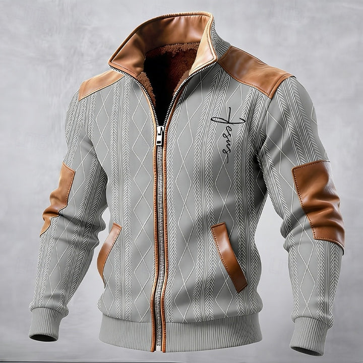 Harold | Fleece-Lined Stand Collar Jacket