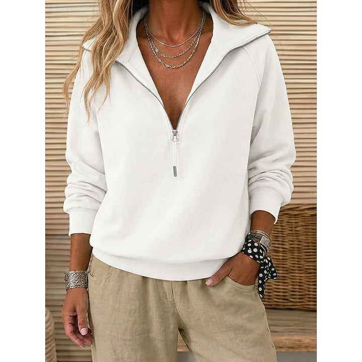 Sadie | Quarter-Zip Collared Sweatshirt