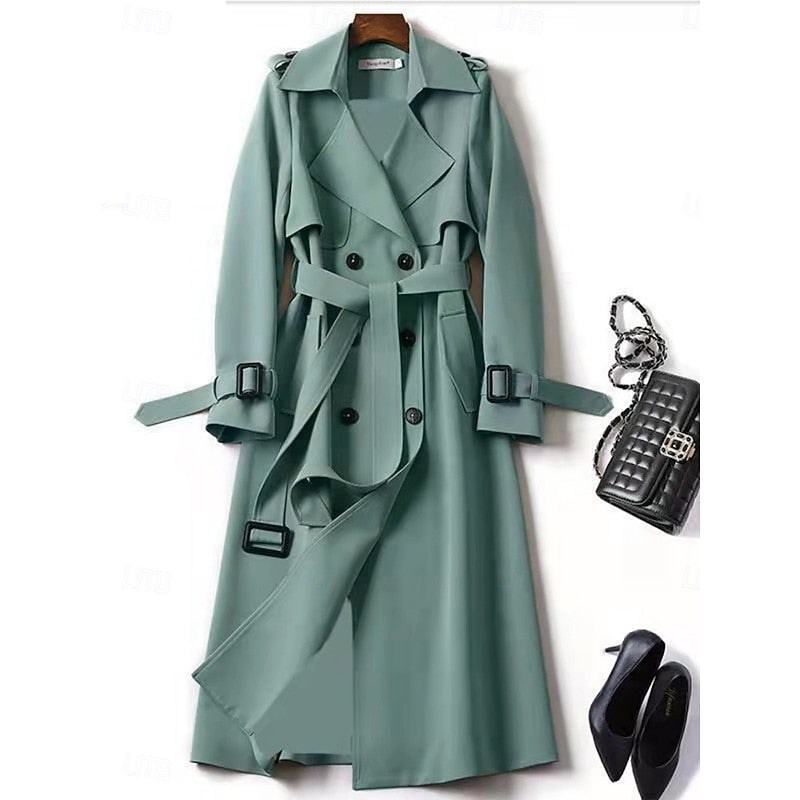 Amelia | Belted Longline Trench Coat