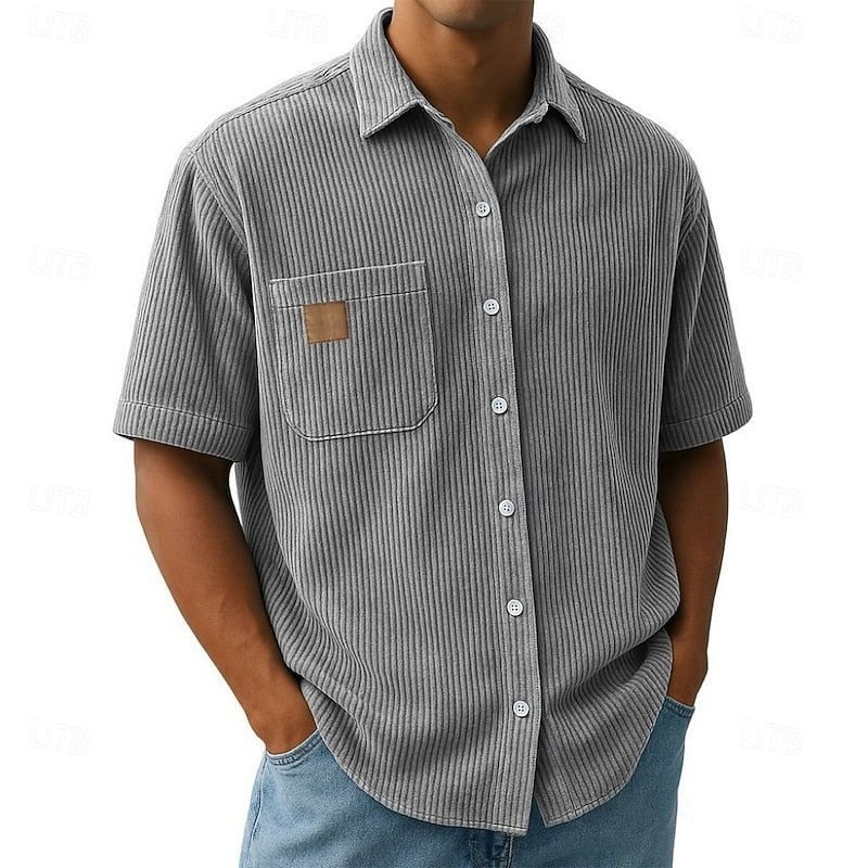 Ashton | Relaxed Ribbed-Texture Shirt