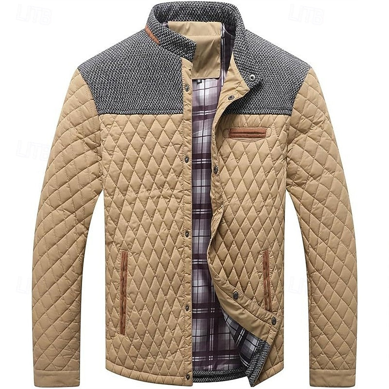 Gareth | Quilted Stand-Collar Jacket