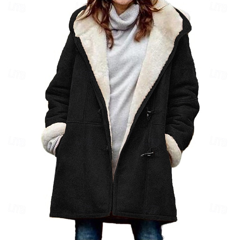 Tabitha | Cosy Hooded Toggle Coat