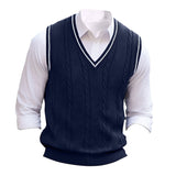 Sterling | Cable-Knit V-Neck Sweater Vest
