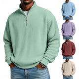 Landon | Ribbed Quarter-Zip Pullover