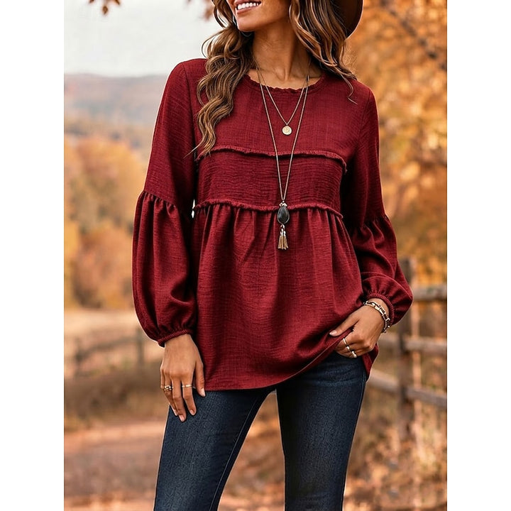 Elise | Flowing Peplum Blouse