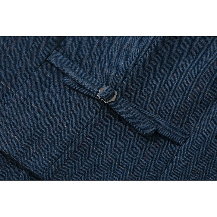 Desmond | Herringbone Single-Breasted Waistcoat