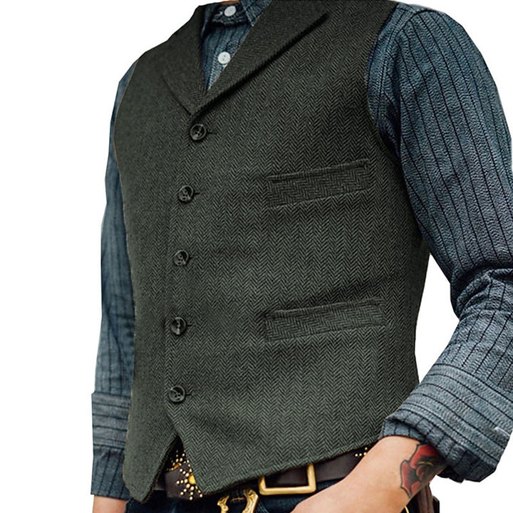Ambrose | Classic Herringbone Waistcoat