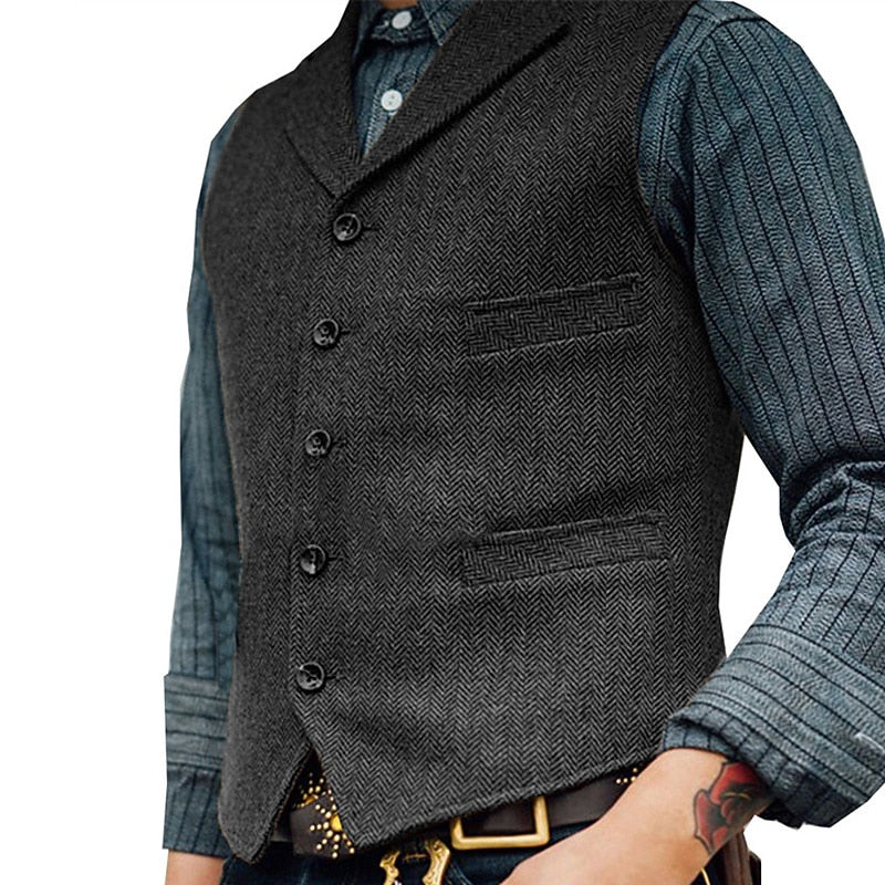 Ambrose | Classic Herringbone Waistcoat
