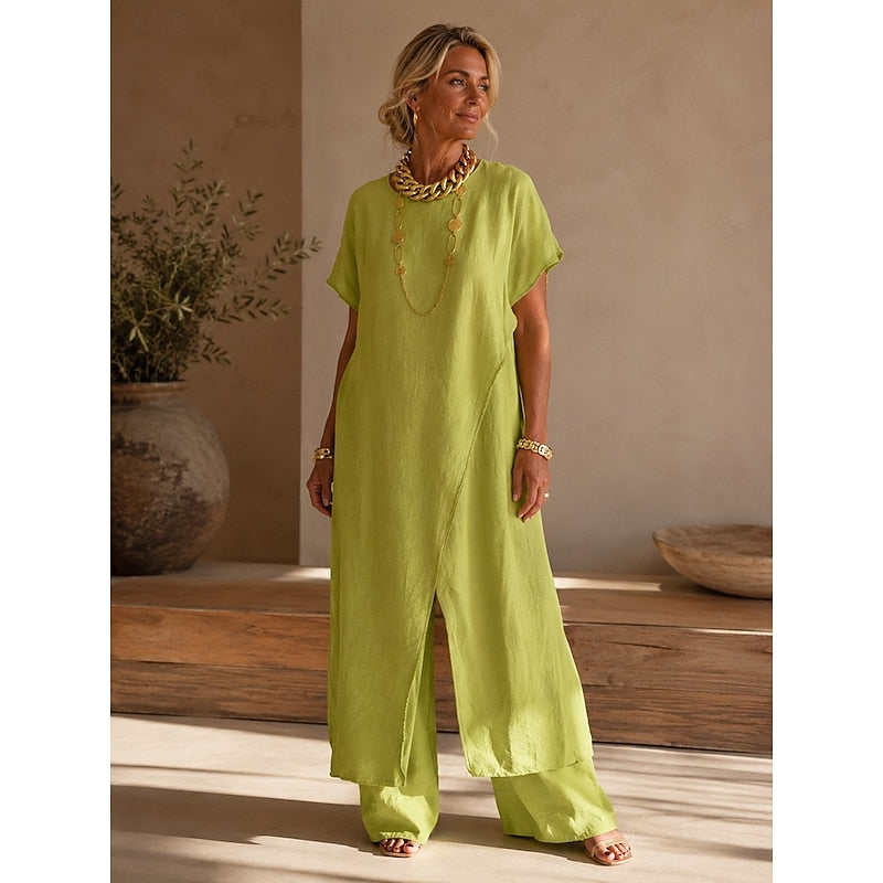 Camilla | Relaxed Wrap-Front Two-Piece Set