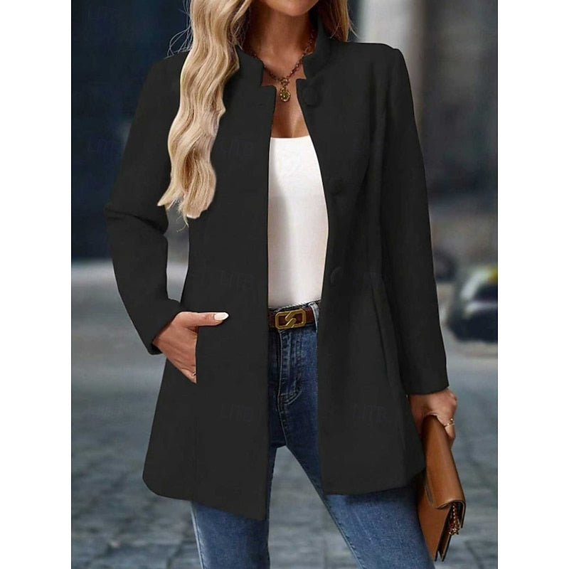 Lucille | Refined Stand-Collar Coat