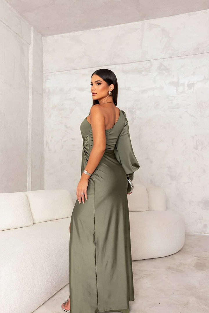 Delphine | One-Shoulder Evening Gown
