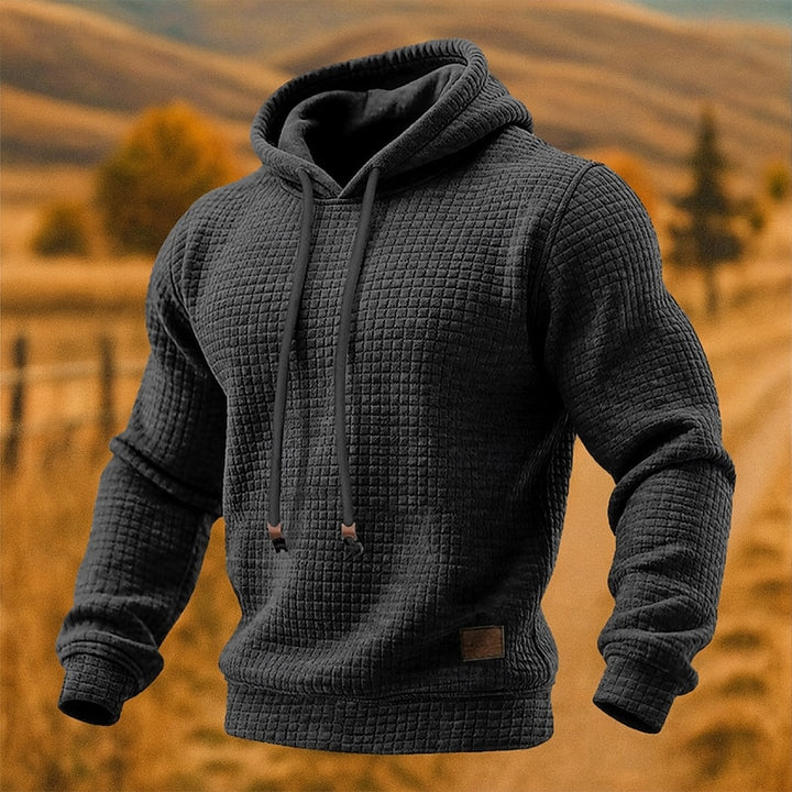 Miles | Textured Waffle Hoodie