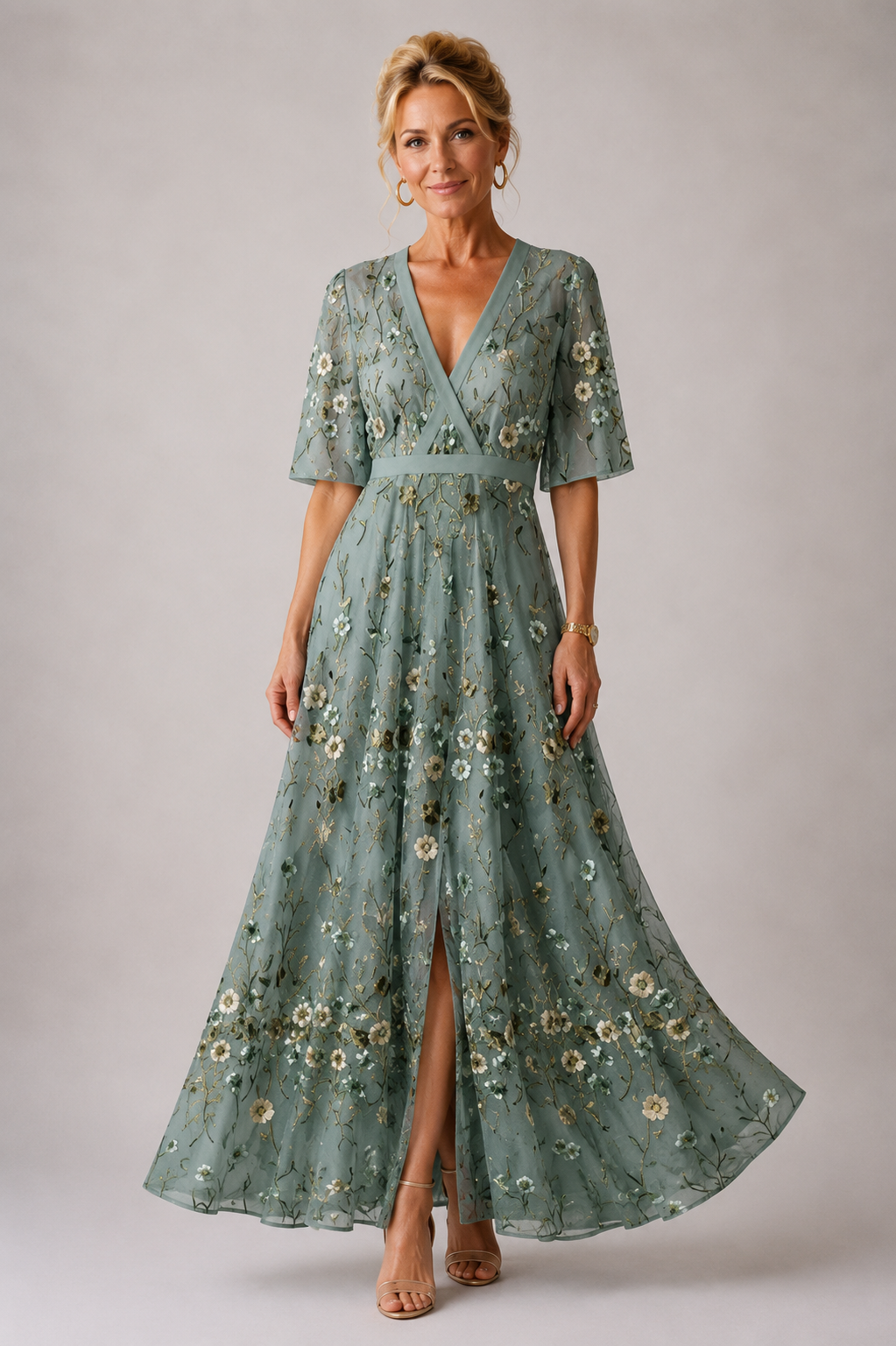 Lavinia | Elegant Floral Wrap Dress