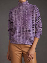 Annalise | Painterly High-Neck Turtleneck