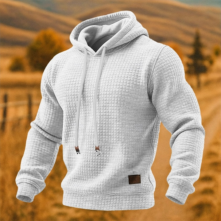 Miles | Textured Waffle Hoodie