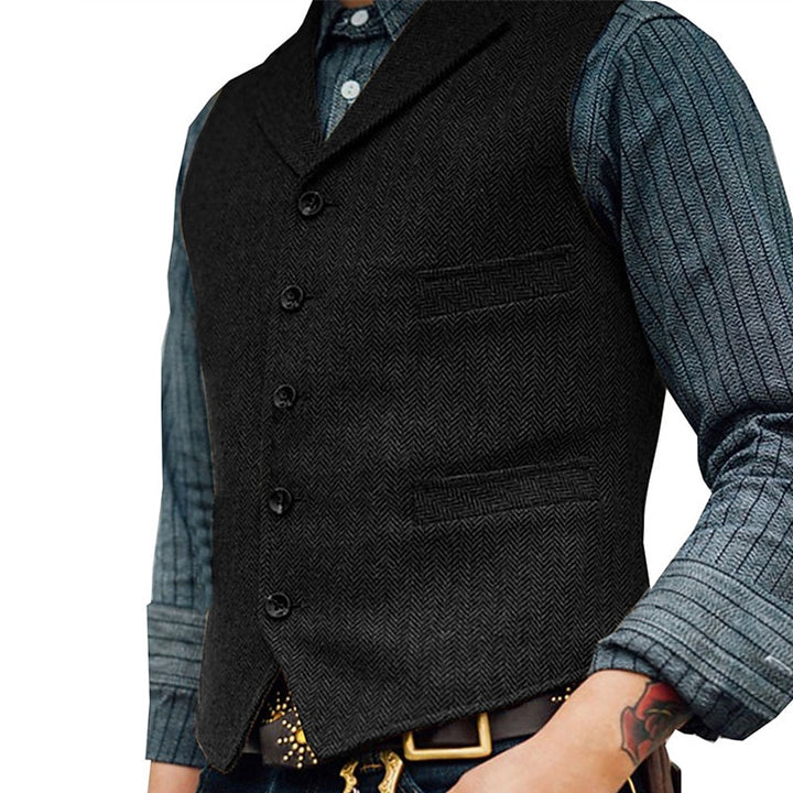 Ambrose | Classic Herringbone Waistcoat
