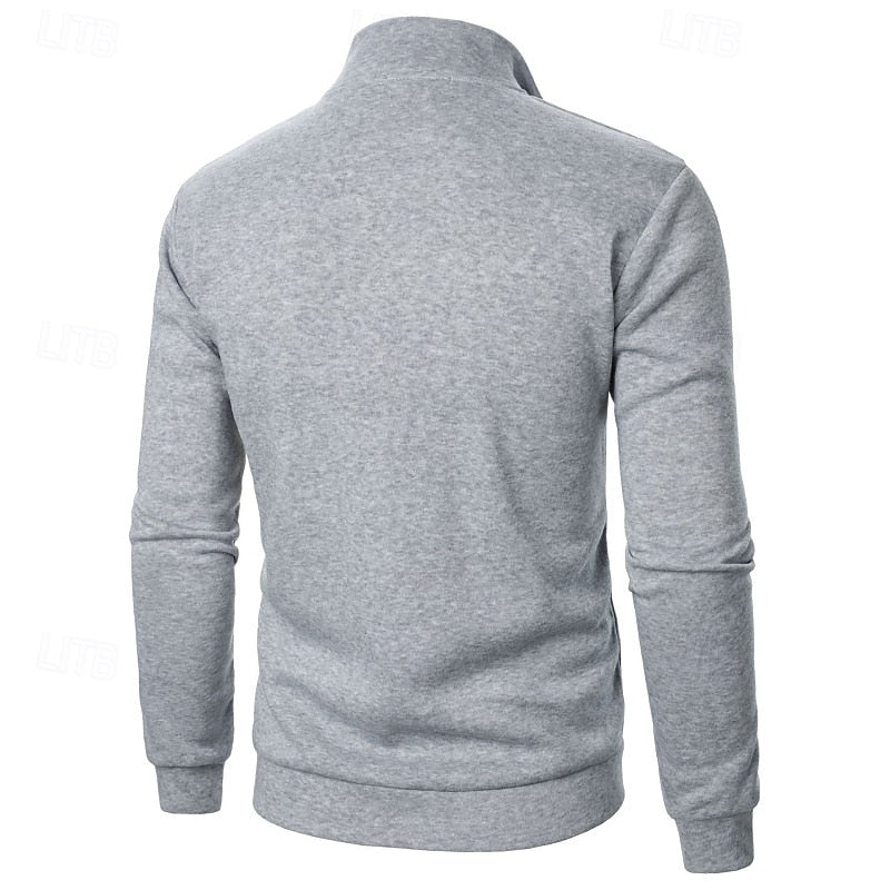 Gordon | Quarter-Zip Stand Collar Sweatshirt