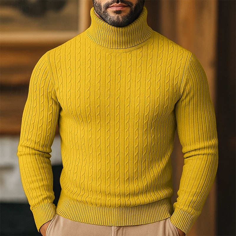 Bennett | Cable-Knit Turtleneck Jumper