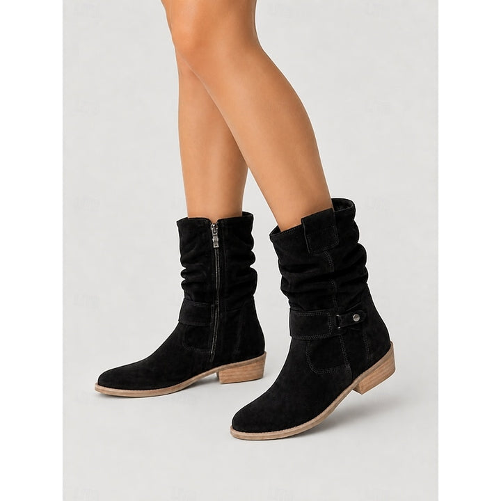 Tamsin | Slouchy Buckle Ankle Boots