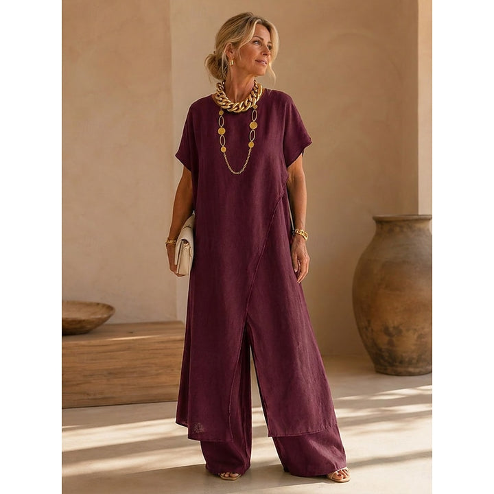 Camilla | Relaxed Wrap-Front Two-Piece Set