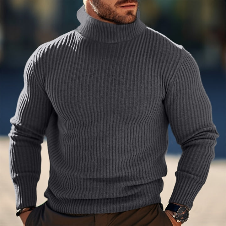 Sawyer | Ribbed Roll-Neck Sweater