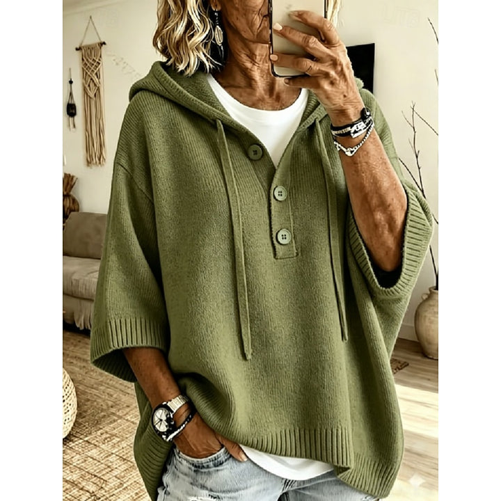 Cerys | Relaxed Hooded Knit Hoodie