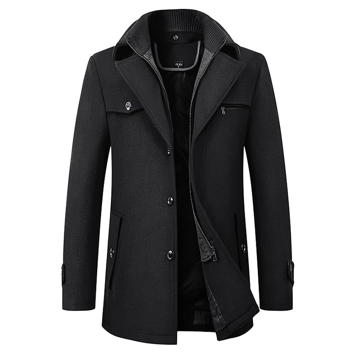 Franklin | Layered-Collar Business Coat