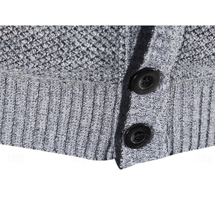 Miles | Refined V-Neck Button Cardigan