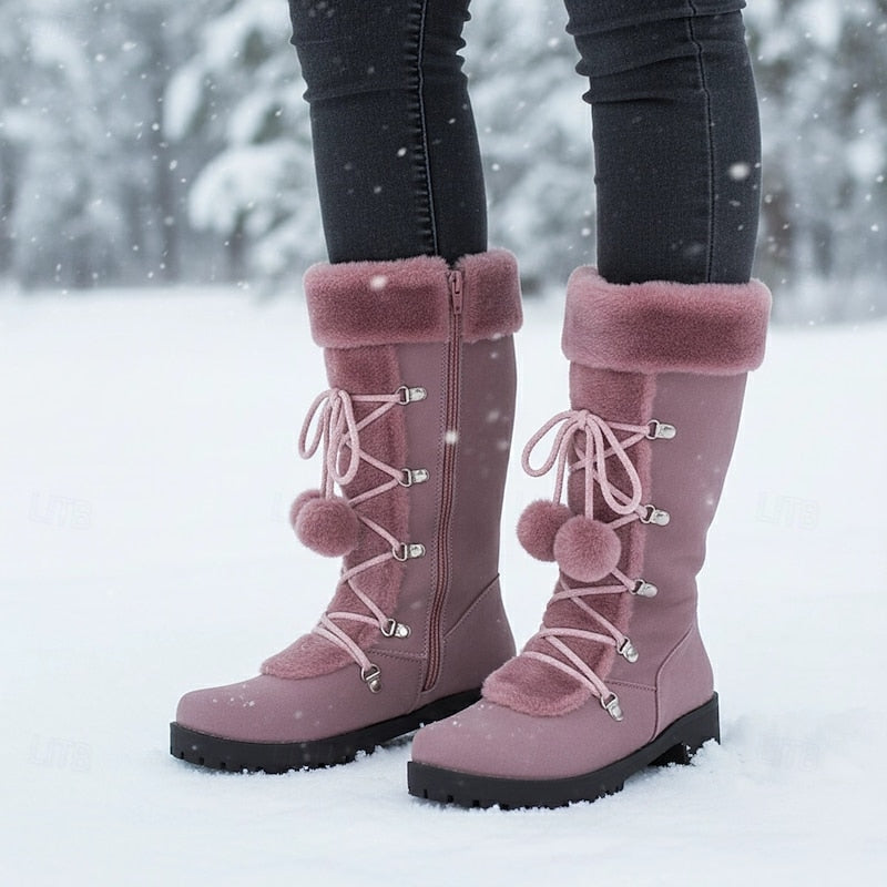 Brielle | Cosy Lace-Up Winter Boots