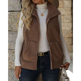 Antoinette | Textured Zip-Up Gilet