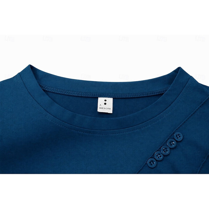 Corinna | Draped Button-Detail Top