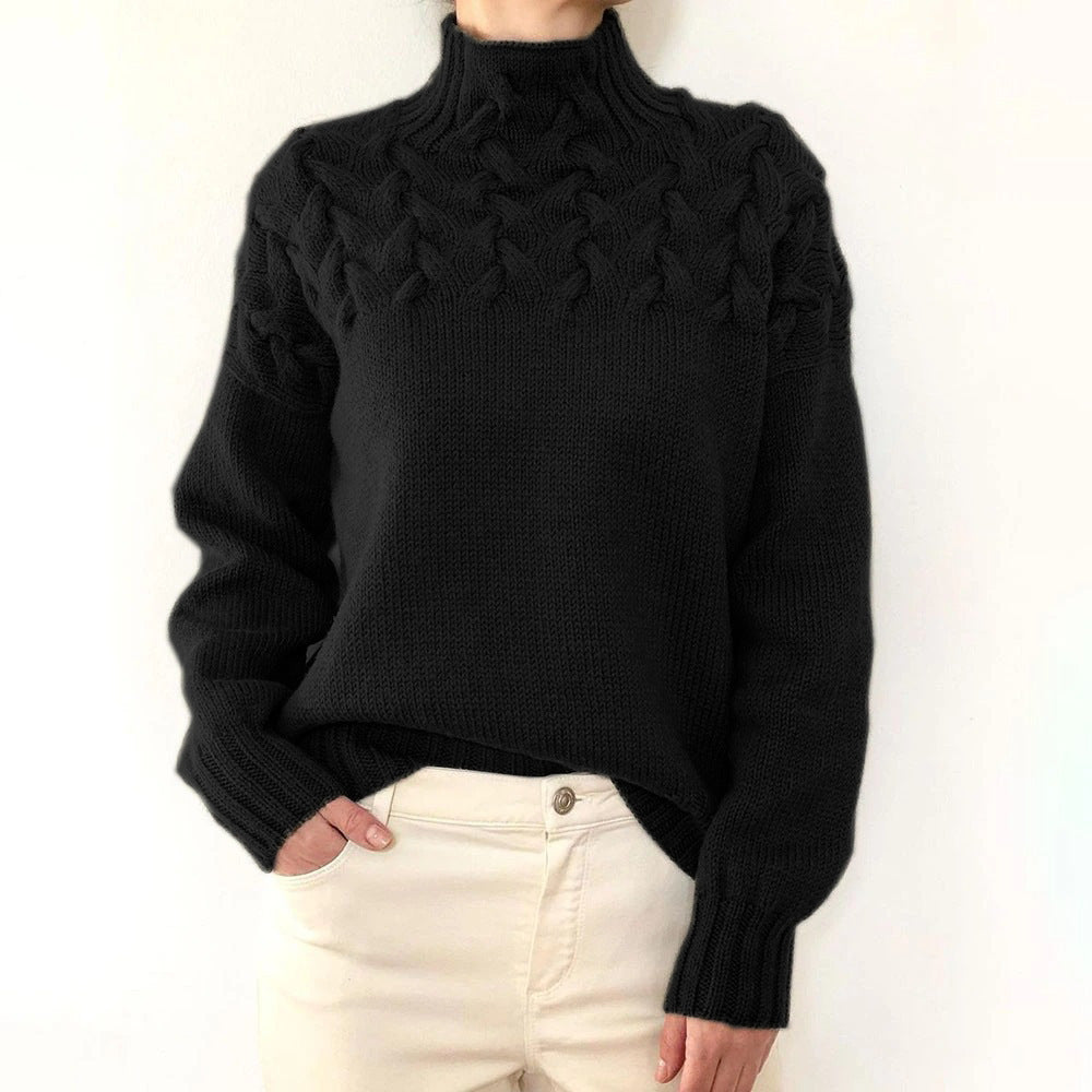 Bryony | Cable-Knit Turtleneck Sweater